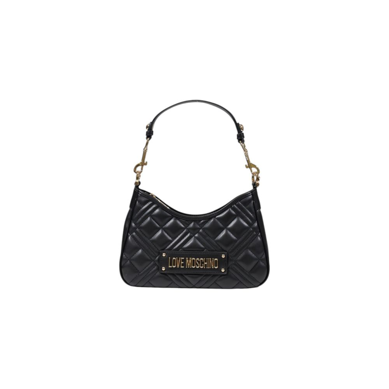 Black polyethylene handbag-null