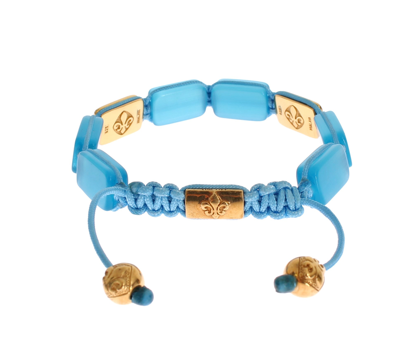 Cz opal 18k gold 925 bracelet-null