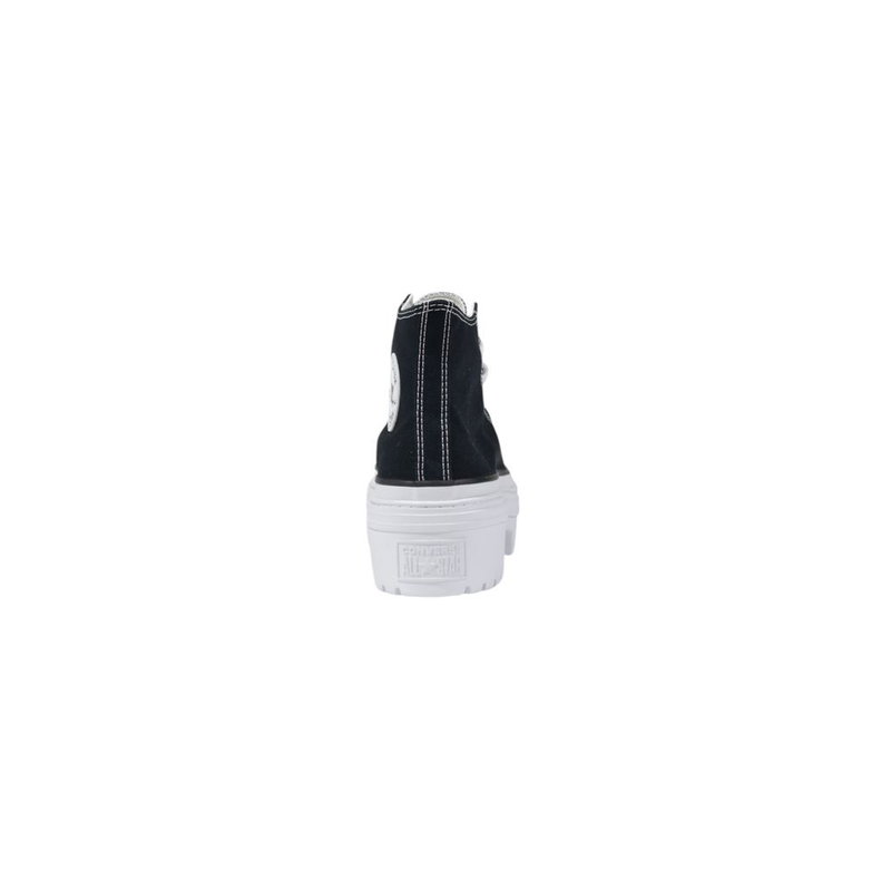 Black fabric chunky sneakers-null