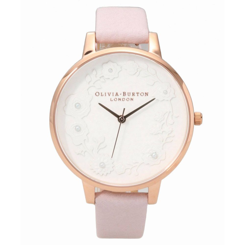 Multicolor artificial leather dress watch-null