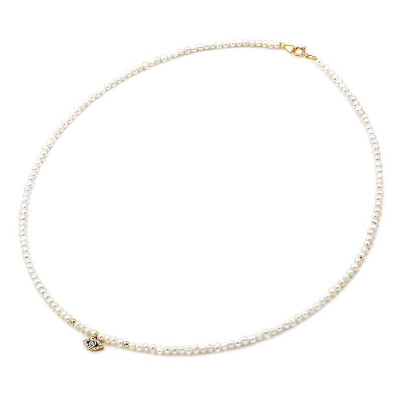 Fresh water pearl necklace-null