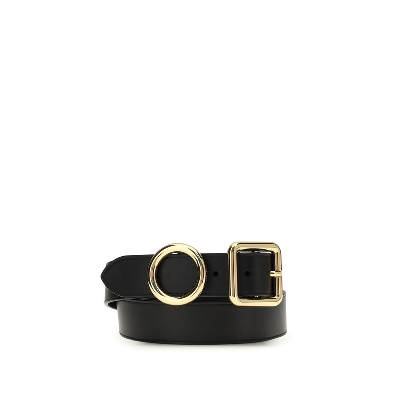 Black calf leather bos taurus regular belt-null