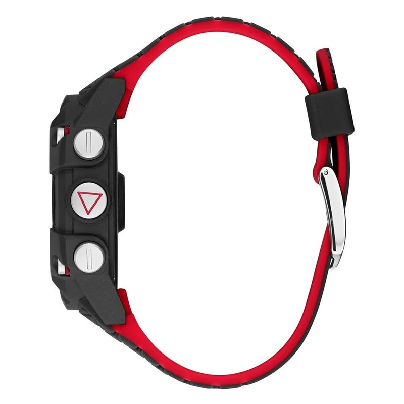 Black resin digital watch-null