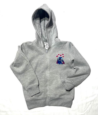 Hoodie jacket with stitch