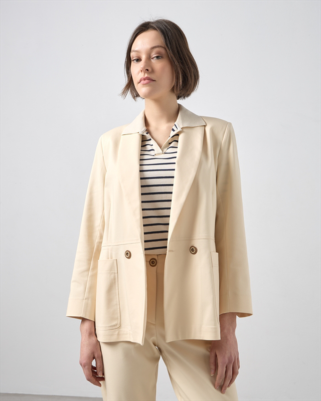 Blazer cotton oversize-null