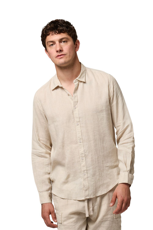 Gianni lupo linen shirt collar-null
