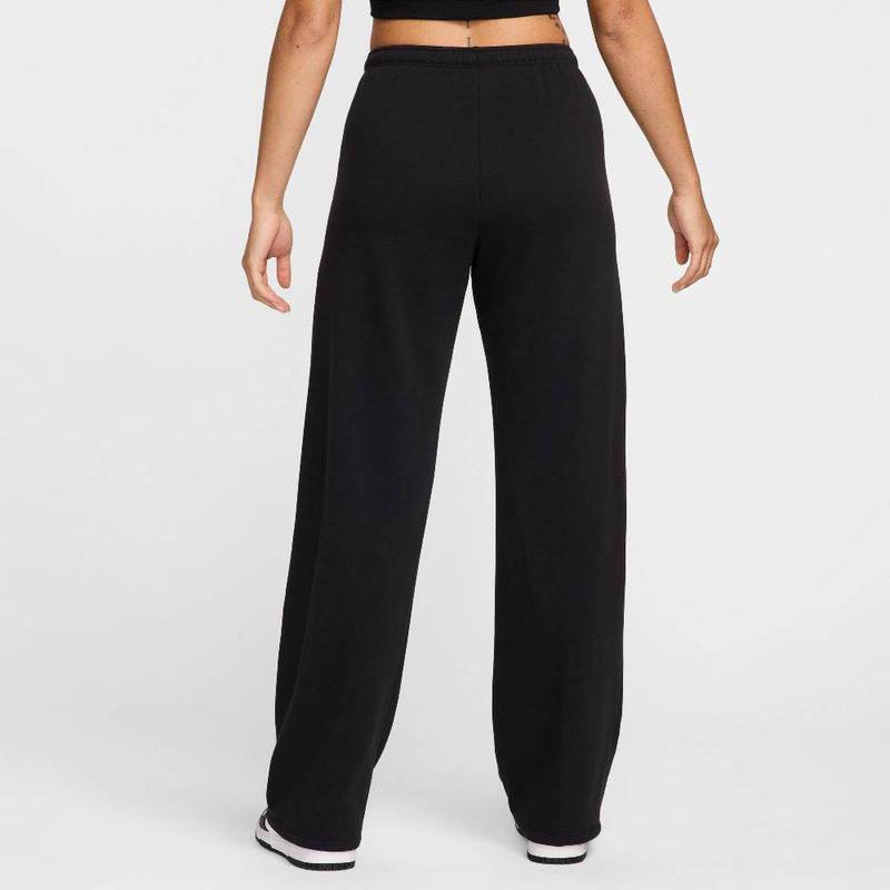 Nike sportswear womens chill terry mid-rise open hem pant-null