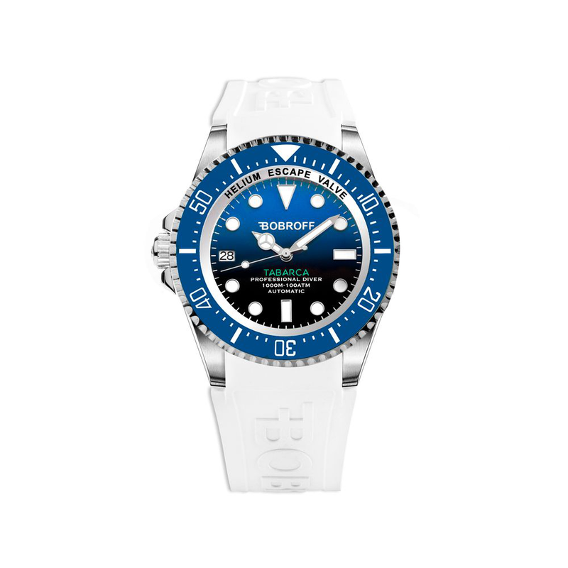 White rubber sport watch-null