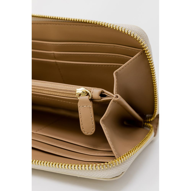 Beige polyethylene wallet-null