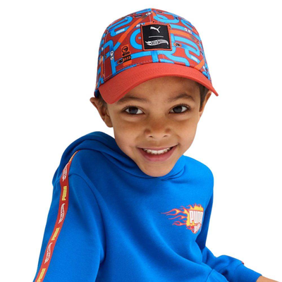 Puma x hot wheels bb cap jr, Red, medium