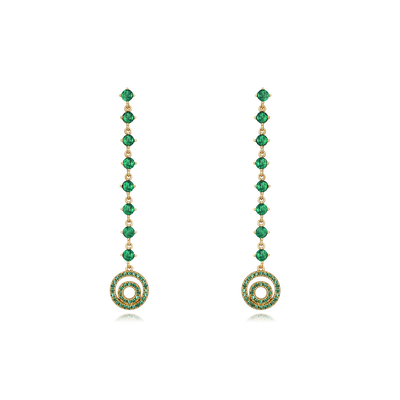 Circle drop earrings, , medium