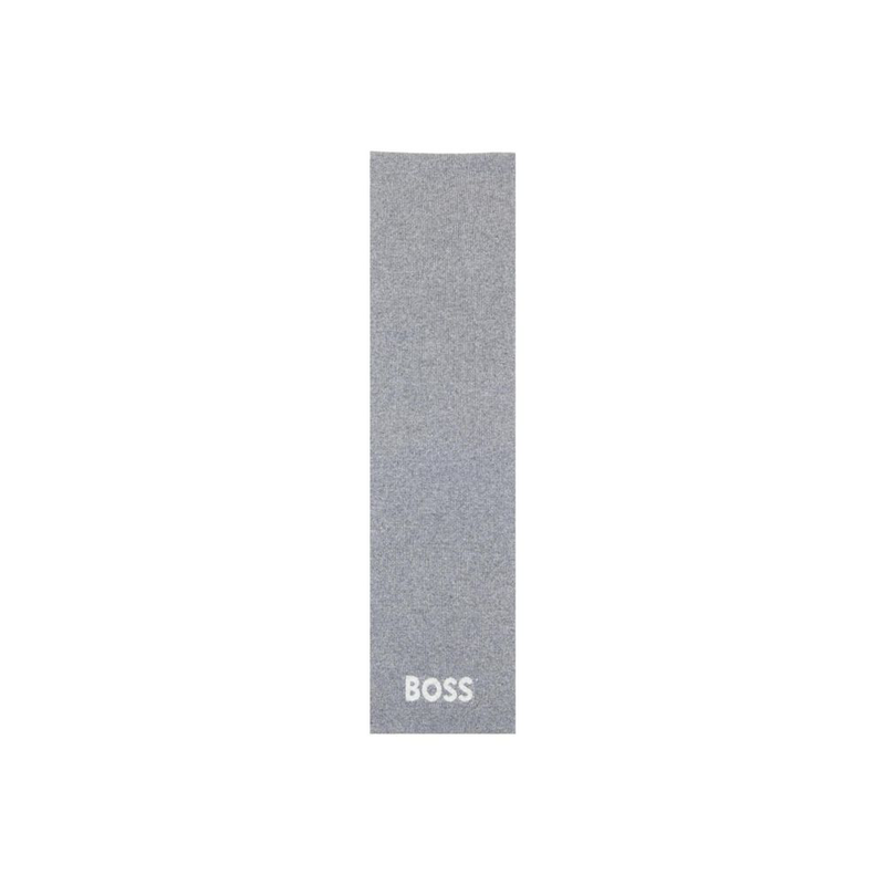 Gray polyacrylic scarf-null