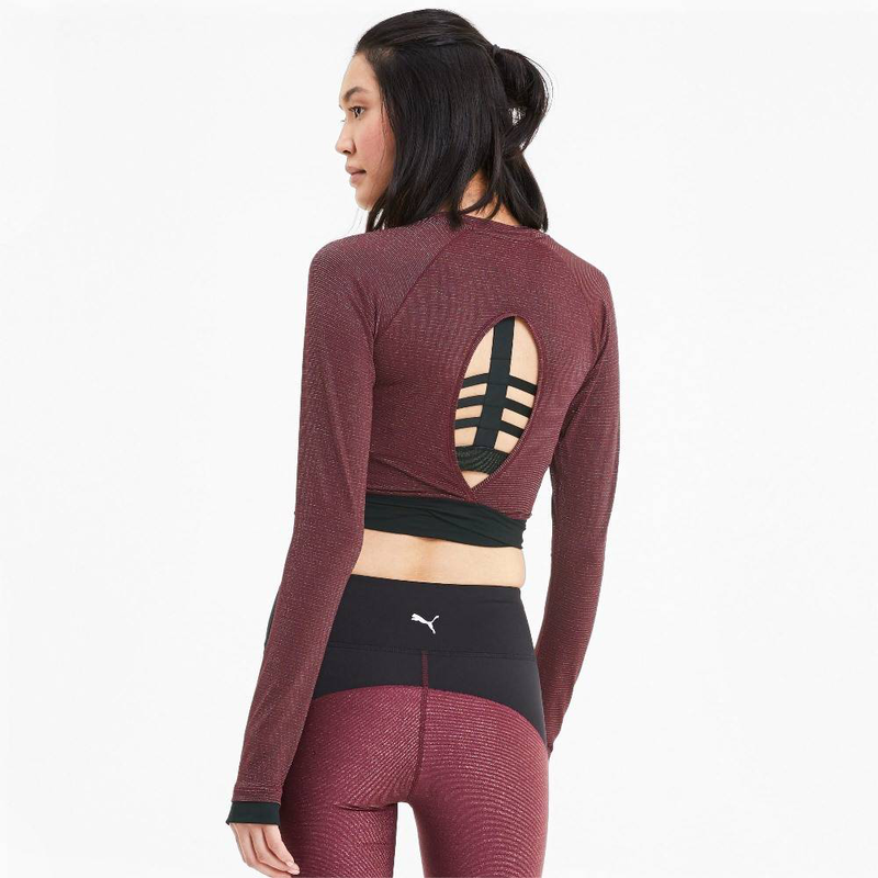 Studio metallic long sleeve top image number null