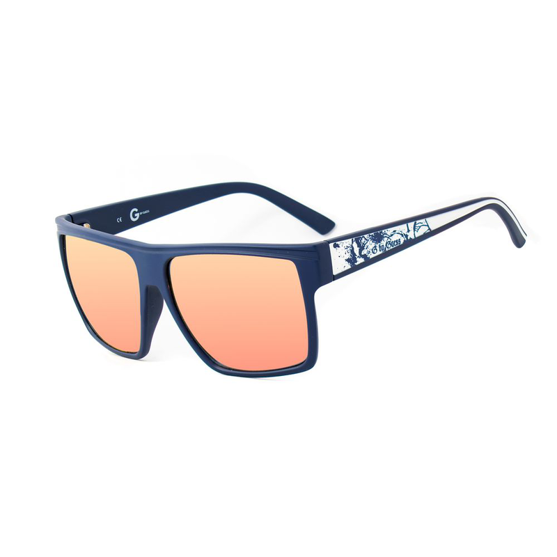 Blue resin sunglasses-null