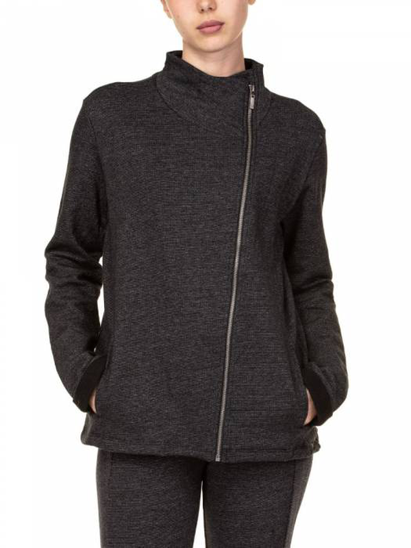 Assymetric zip sweatshirt image number null