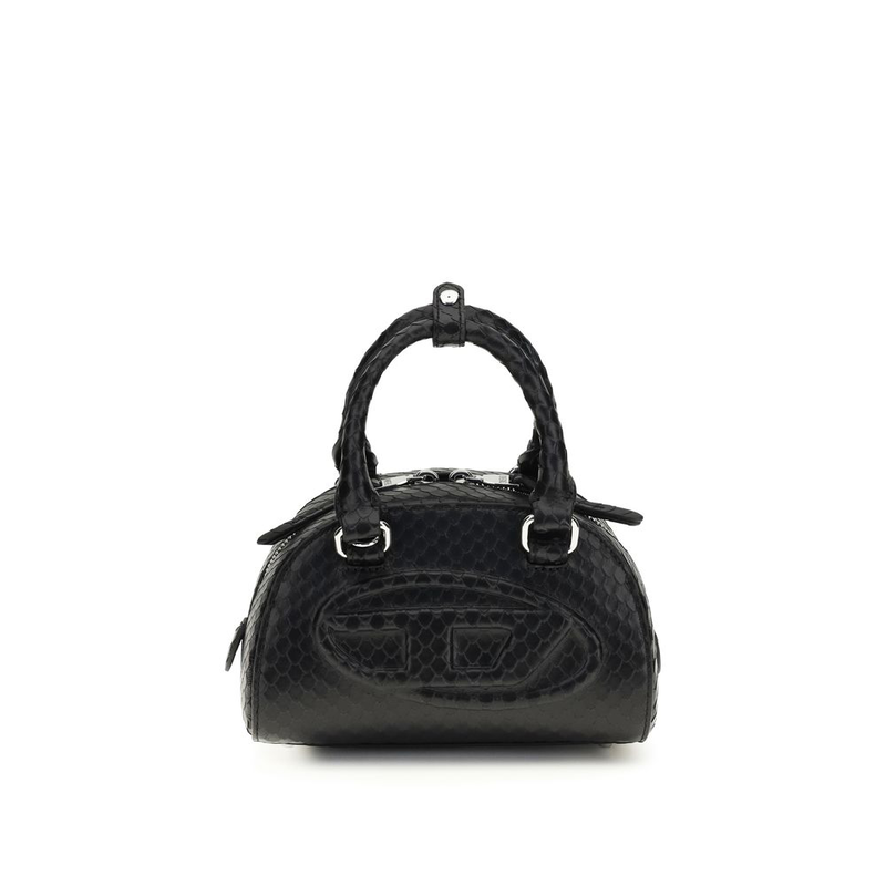Black calf leather bos taurus handbag-null