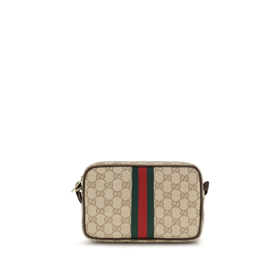 Beige cotton shoulder bag, Beige, medium