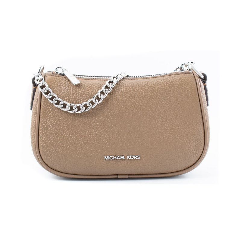 Brown leather crossbody bag-null