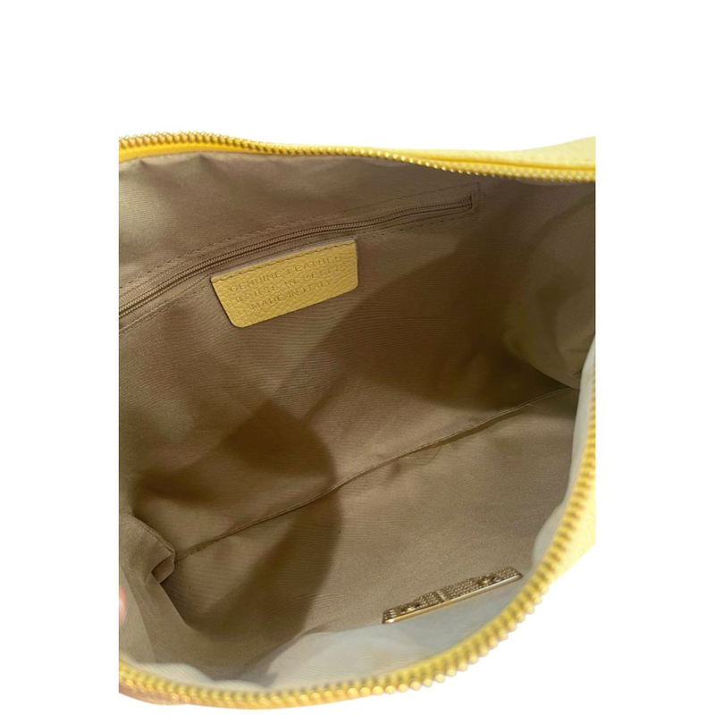 Yellow leather women bag-null