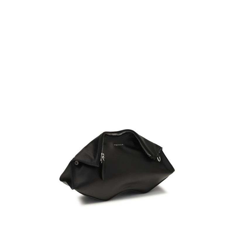 Black calf leather bos taurus clutch bag-null
