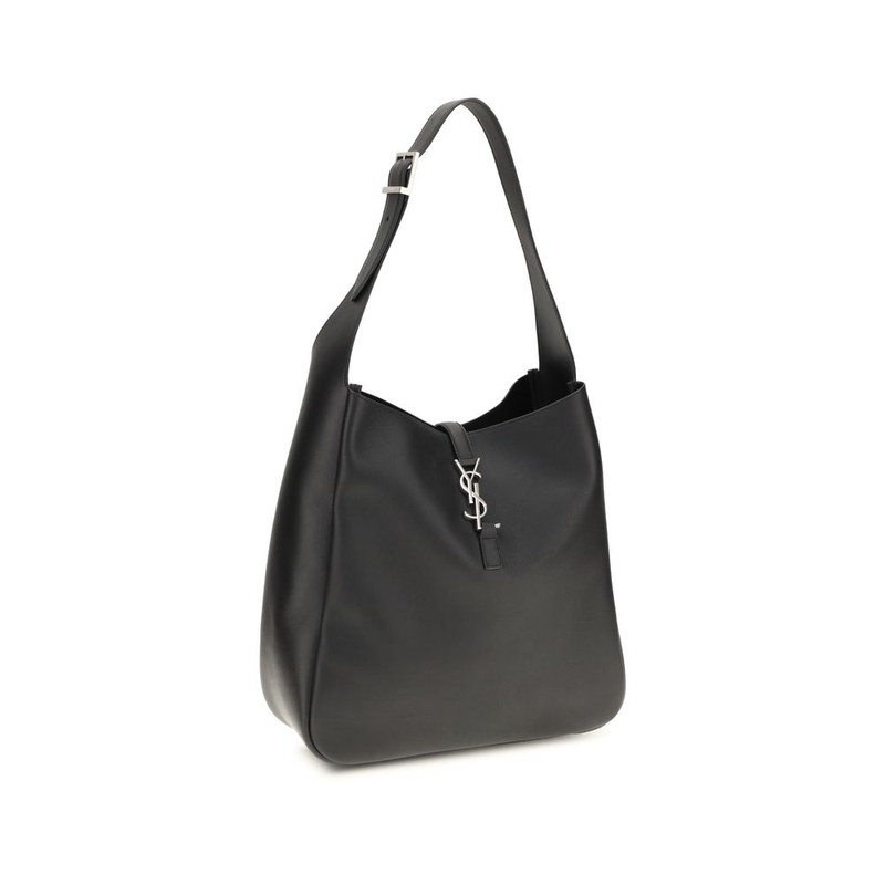 Black calf leather bos taurus shoulder bag-null