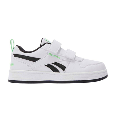 Royal prime 2.0 two strap kids shoes, White / Black / Volt, medium