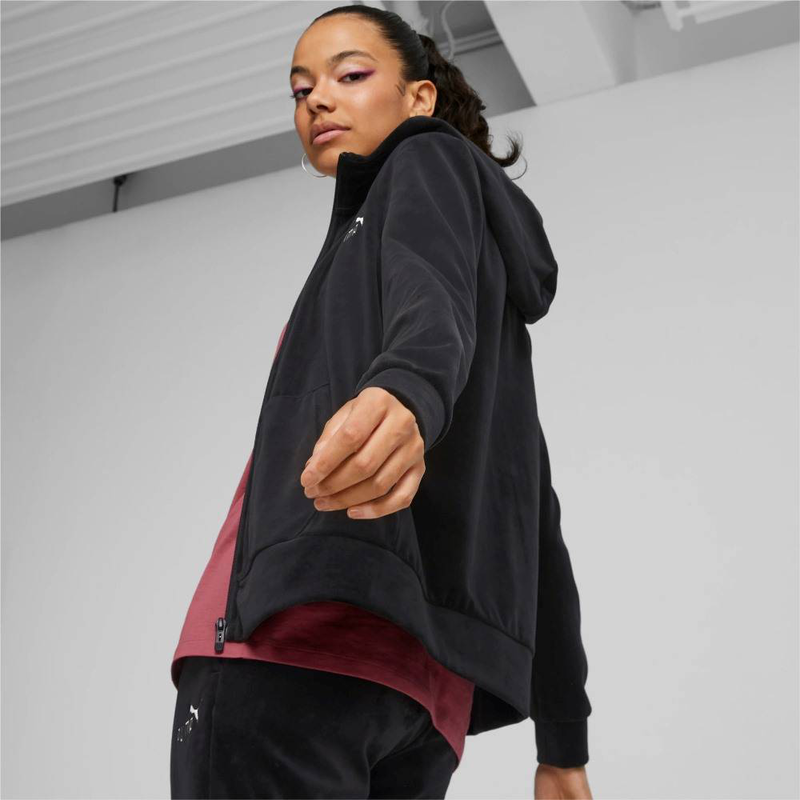 Product image: Puma ssentials+ velour full-zip hoodie-null