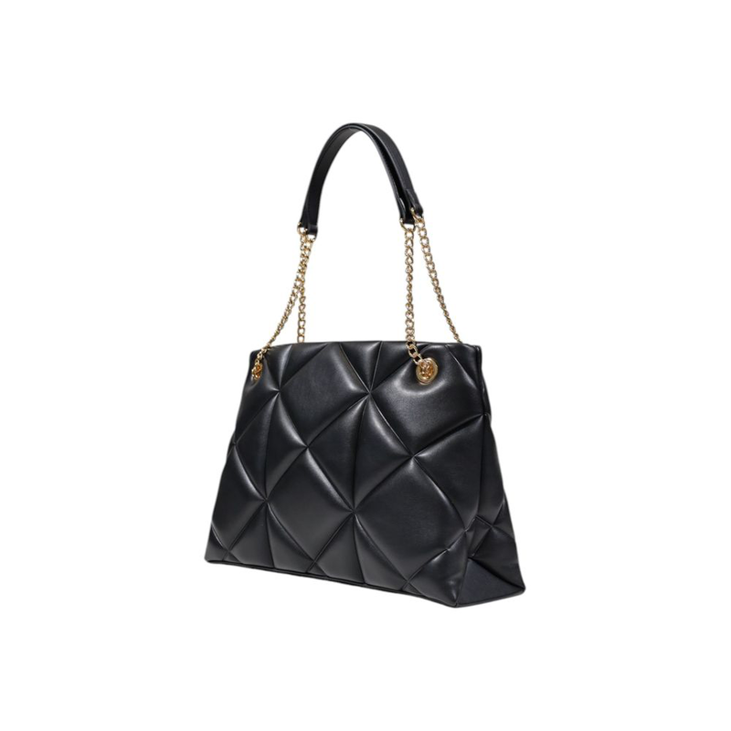 Black polyethylene handbag-null