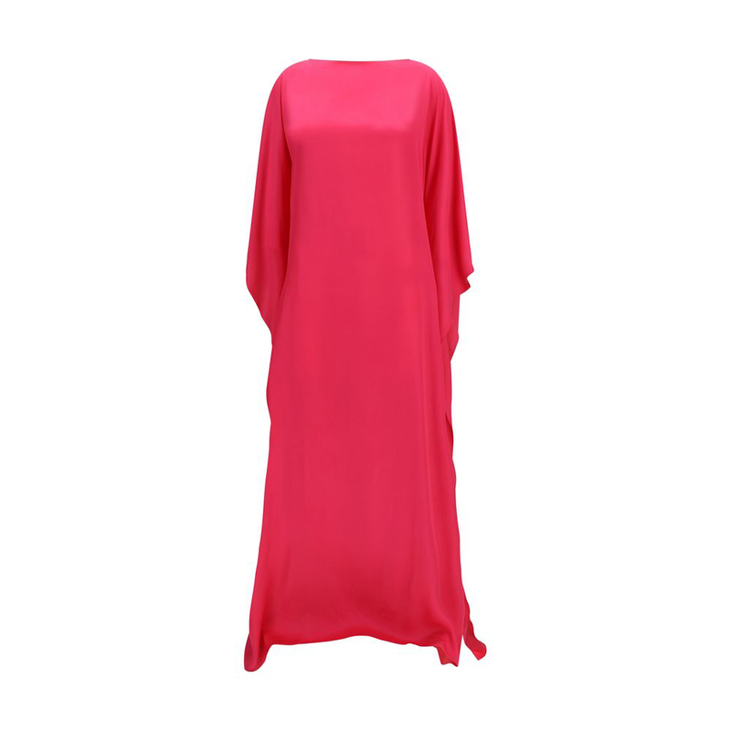 Multicolor viscose long dress-null