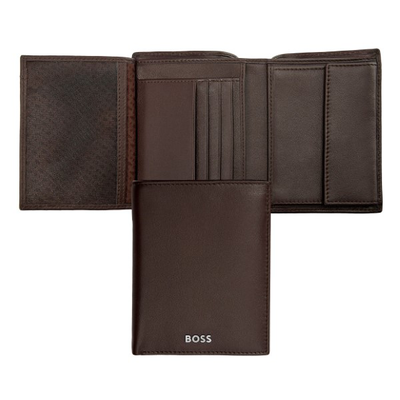 Boss money wallet vertical flap classic smooth brown, , medium