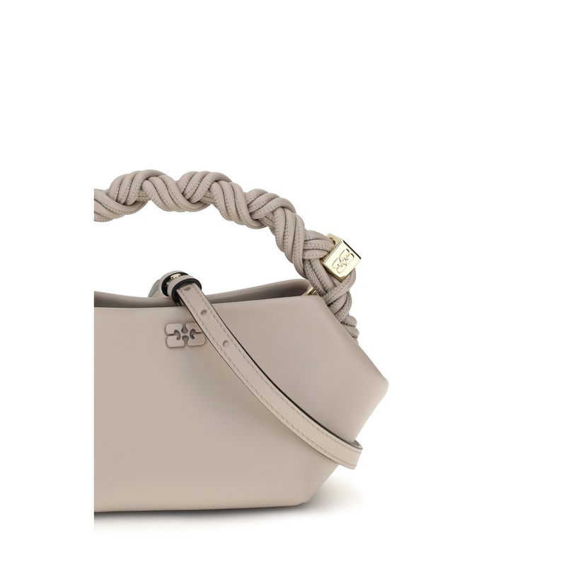 Gray recycled leather handbag-null