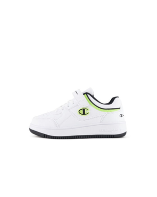 Champion boy's rd18 low b ps low cut shoe, White, medium