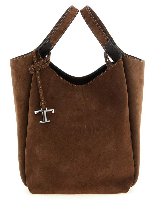 Brown calfskin handbag-null