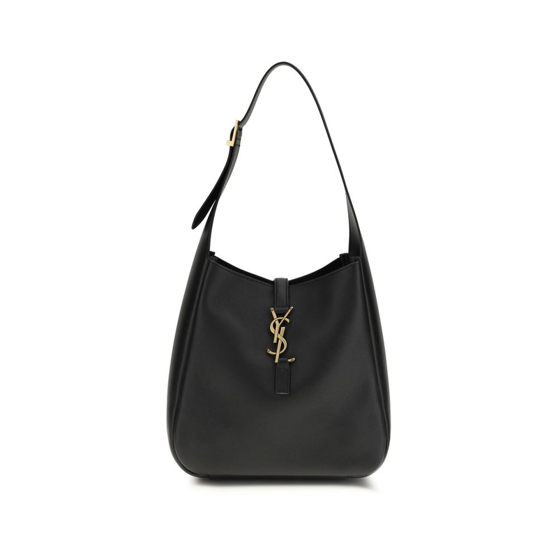 Black calf leather bos taurus shoulder bag-null