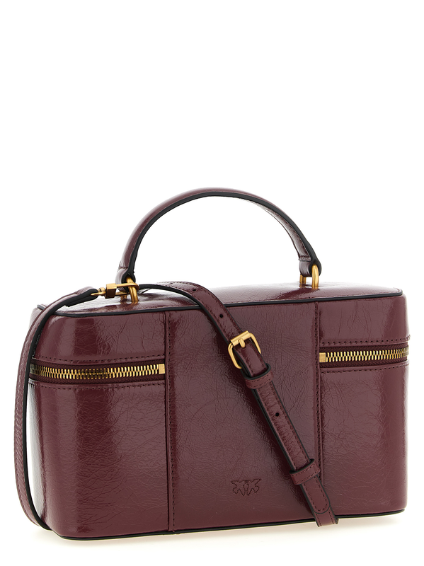 Bordeaux calfskin handbag-null