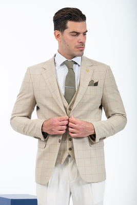 Vittorio jacket, Beige, medium