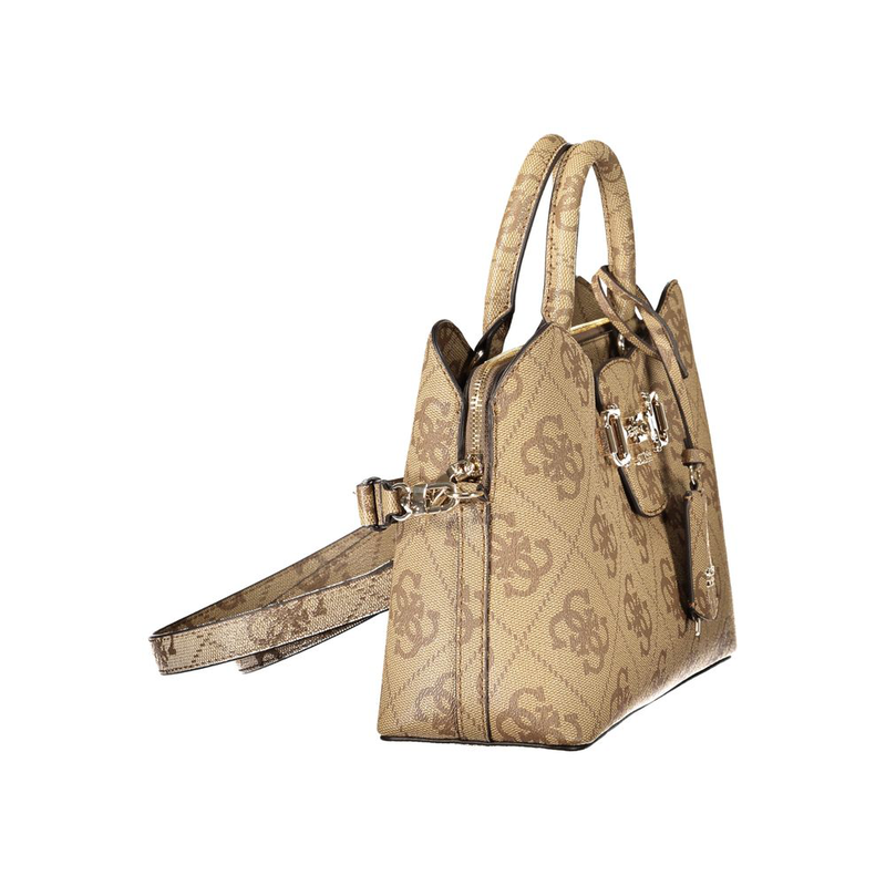 Black polyurethane women handbag-null
