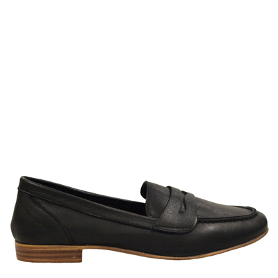 Koniarisshoes γυναικείο loafer, Black Δερμα, medium
