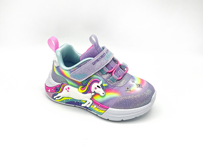 Skechers unicorn chaser light-up for children sk302298n, Purple, medium