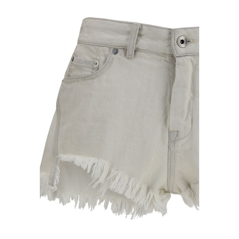 Beige cotton bermuda shorts-null