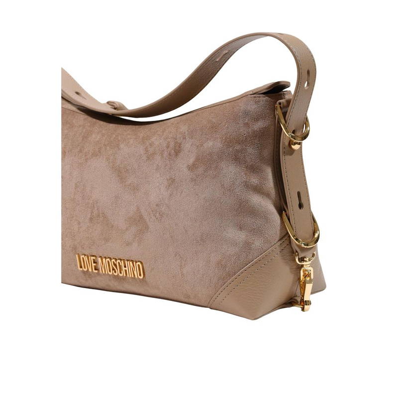 Beige polyester handbag-null
