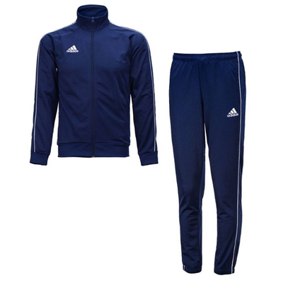 Core18 tricot tracksuit, Navy / White, medium