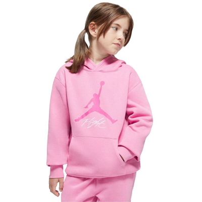 Junior jumpman baseline pullover, Playful Pink, medium