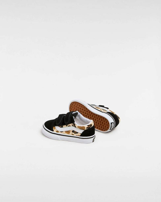 Vans toddler old skool v checkerboard shoe image number null