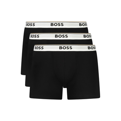 Black cotton men boxer, Black, medium