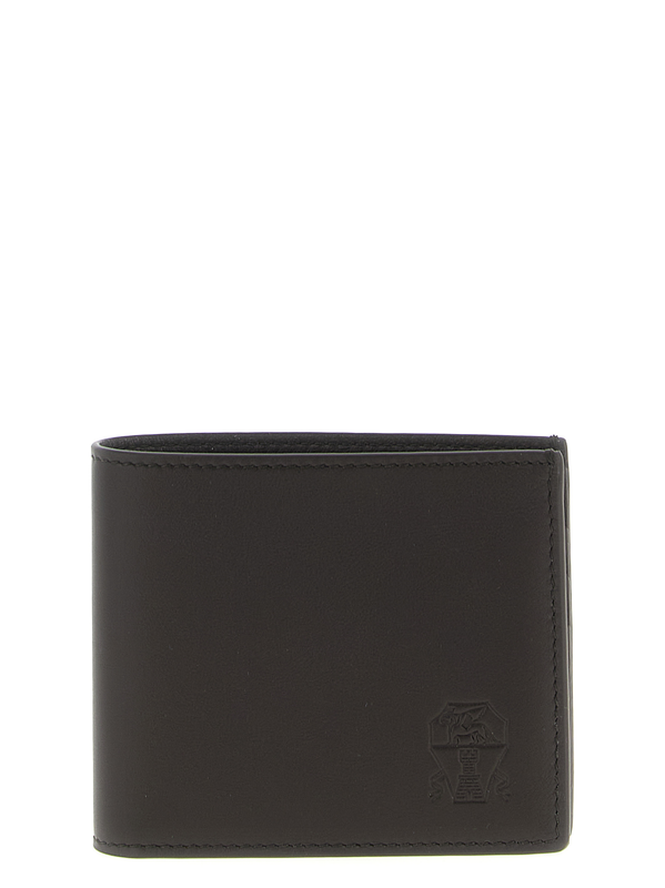 Brown calfskin wallet-null