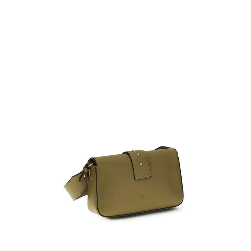 Bicolor calf leather bos taurus shoulder bag-null