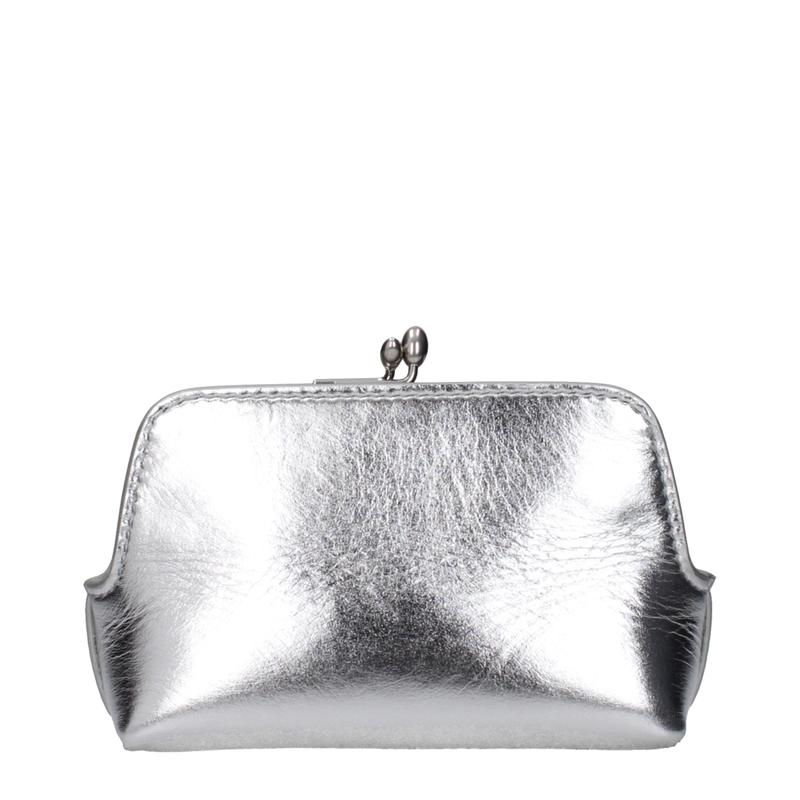 Gray leather crossbody bag-null