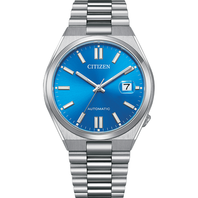 Citizen tsuyosa automatic glowing blue dial men&rsquo;s watch nj0158-89l, Blue, medium
