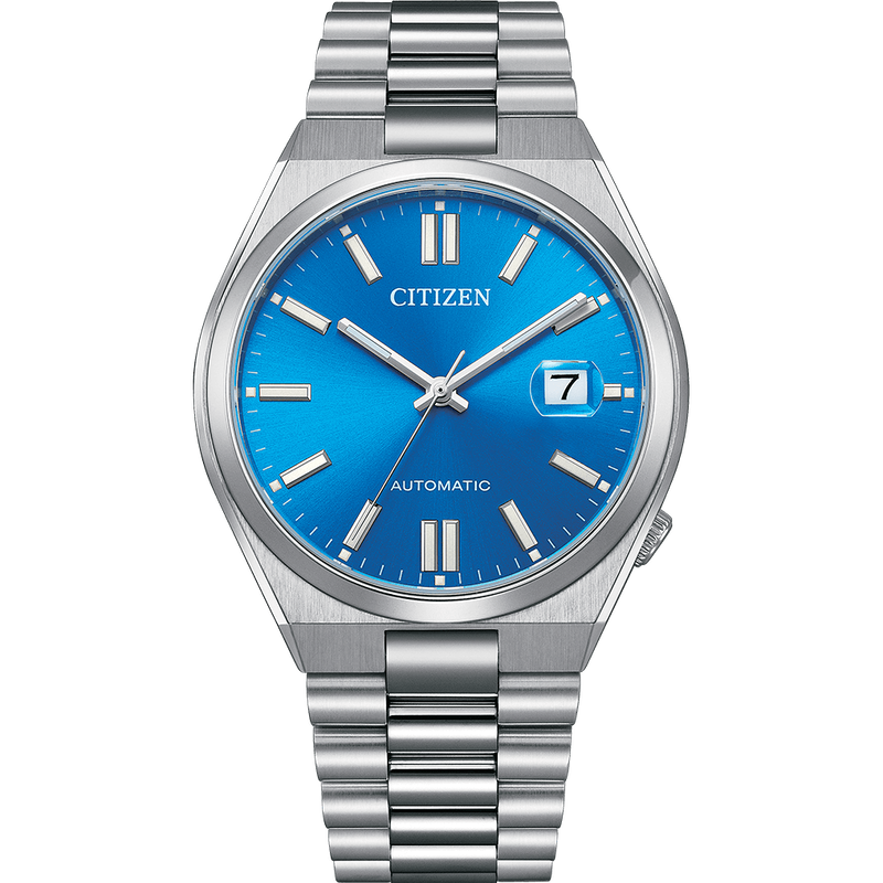Citizen tsuyosa automatic glowing blue dial men&rsquo;s watch nj0158-89l-null